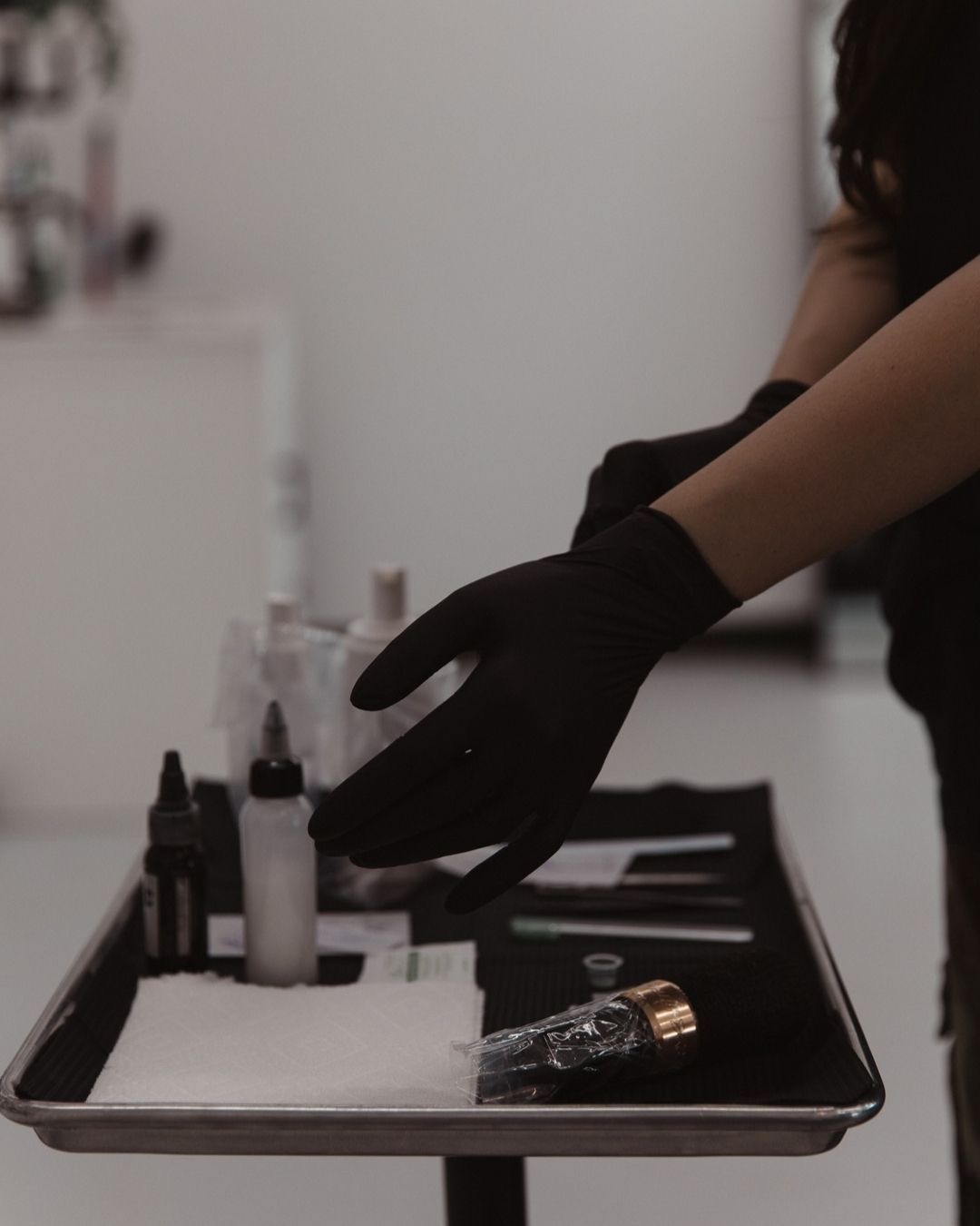 Professional tattoo equipment setup